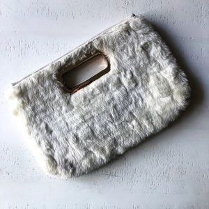 White Fur Clutch